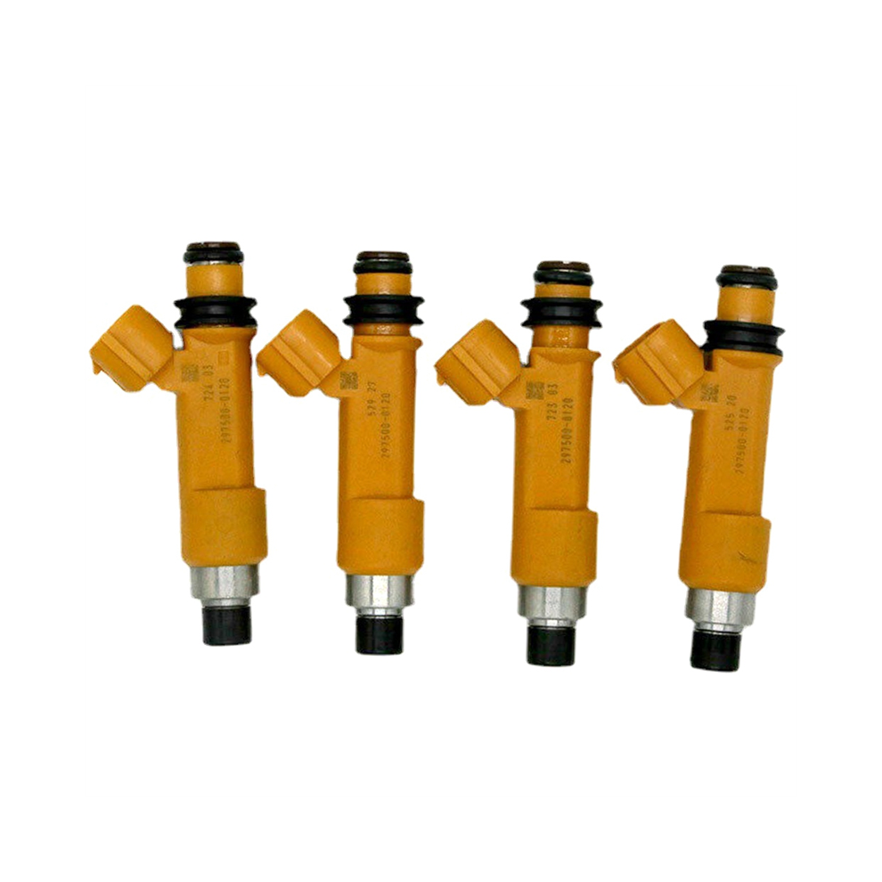 4Pcs Fuel Injector Nozzle For 00-06 Jimny 01-15 Swift 05-15 Wagon R 03-07 1.3L 297500-0120 15710-86G00 Yellow 4853082900128