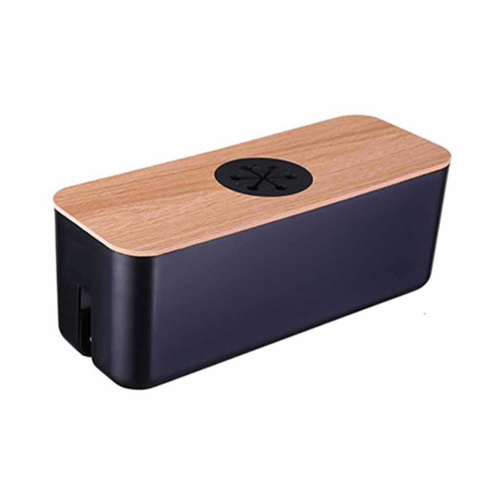 Cable Storage Box Desktop Charging Data Device Plug Socket Management Black 4853082908056