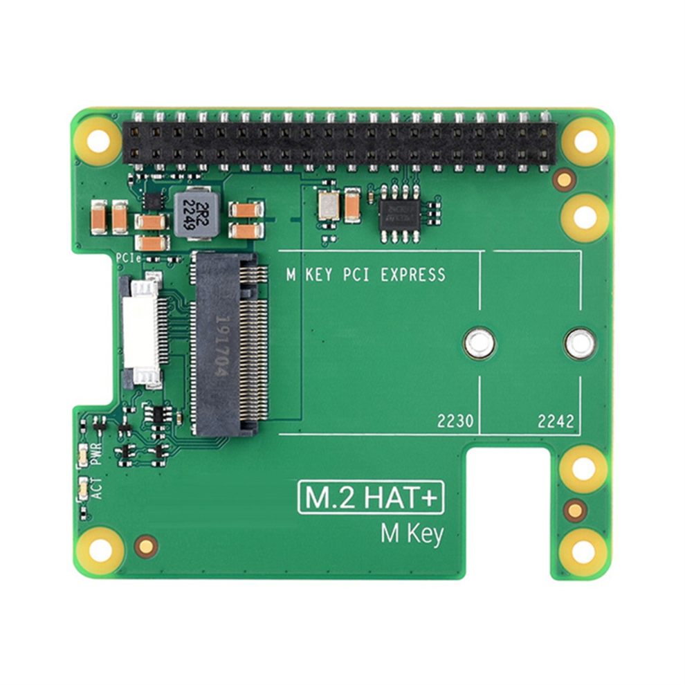 Spactz For 5 Pcie To M.2 Hat+ Nvme Ssd Expansion Board Gen2 Gen3 For 2230 2242