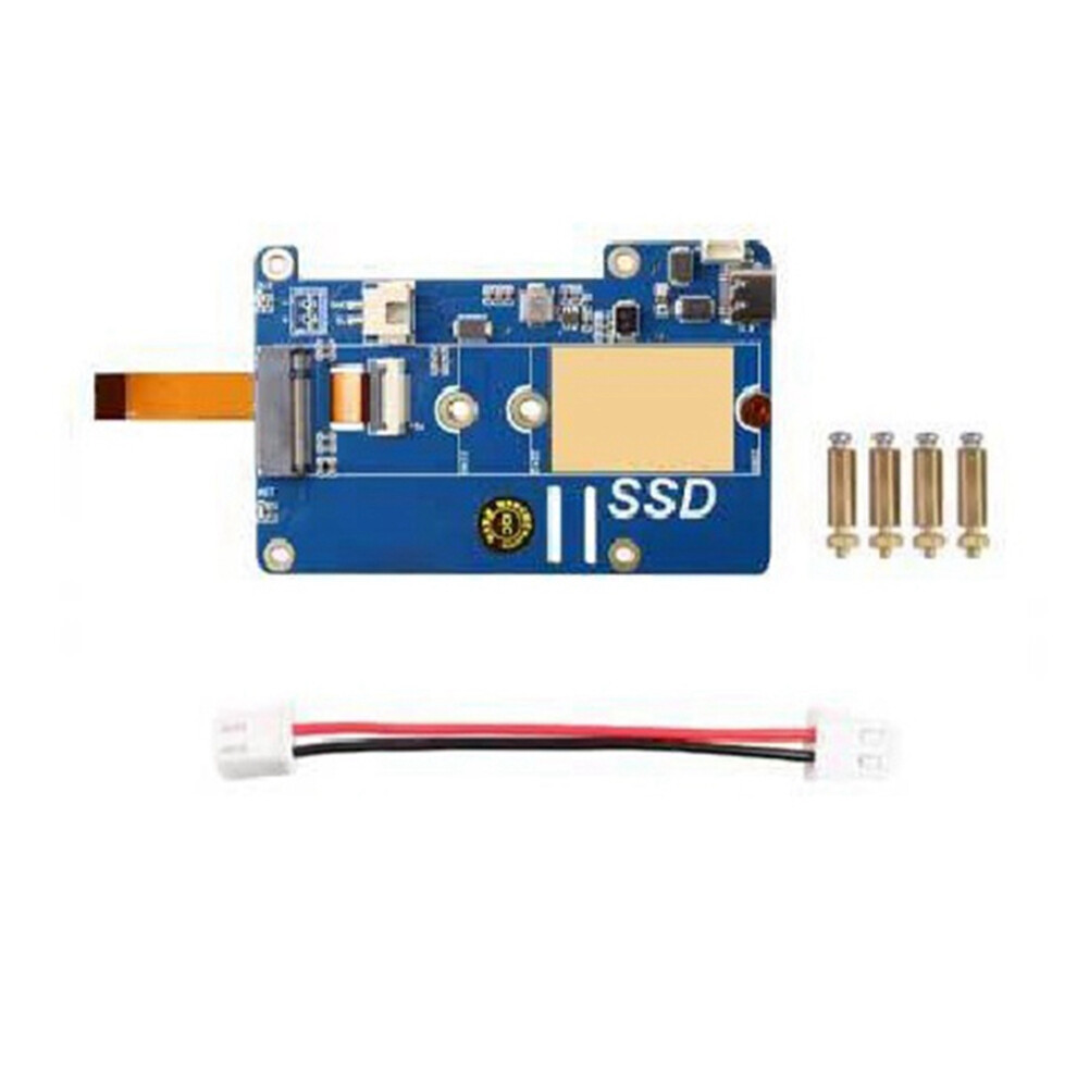 Mps2280p Pcie M.2 Nvme Ssd Expansion Board For 5 Support 2280/2242/2230 Rpi 4853082905598