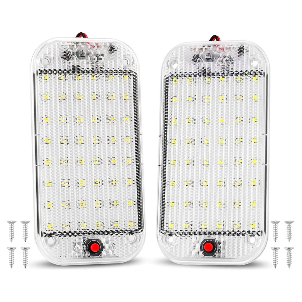 Car Interior Lighting Led 48Leds 12V - 85V Lamp With On / Off Switch For Campers White 4853082909558