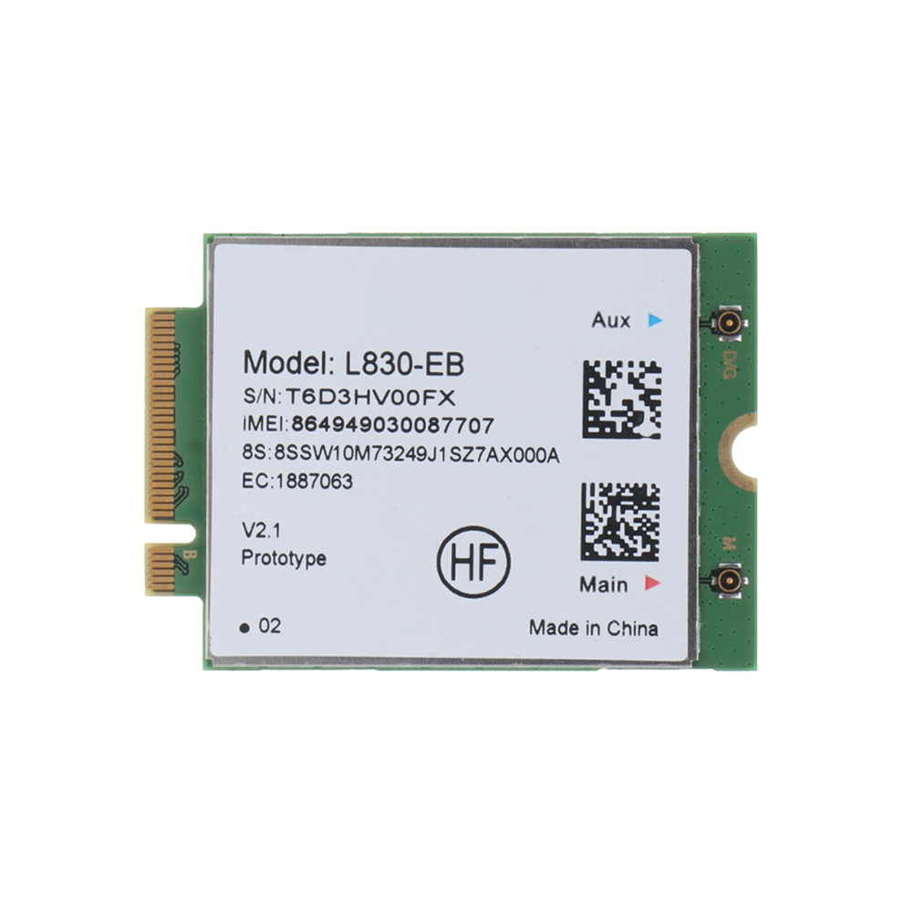 L830- 4G Wi-Fi Card Module For X280 T480 T580 P52s L480 L580 T490 T590 P53s T490s X390 L490 L590 01Ax761 Green 4853082915900