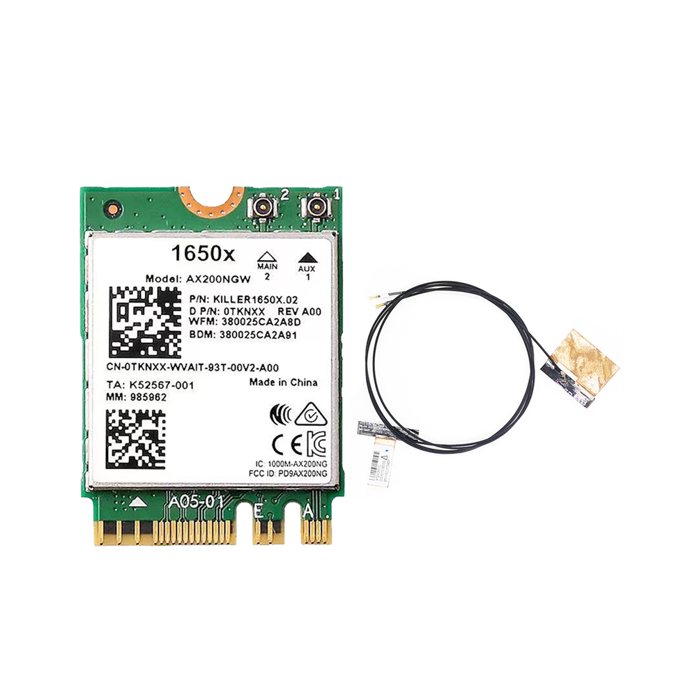 For 1650X Wifi Card+Antenna Ax200 Ax200ngw 3000Mbps 2.4G 5G 6+Bt 5.1 Gigabit Wireless Network Card For Win11 4853082915801