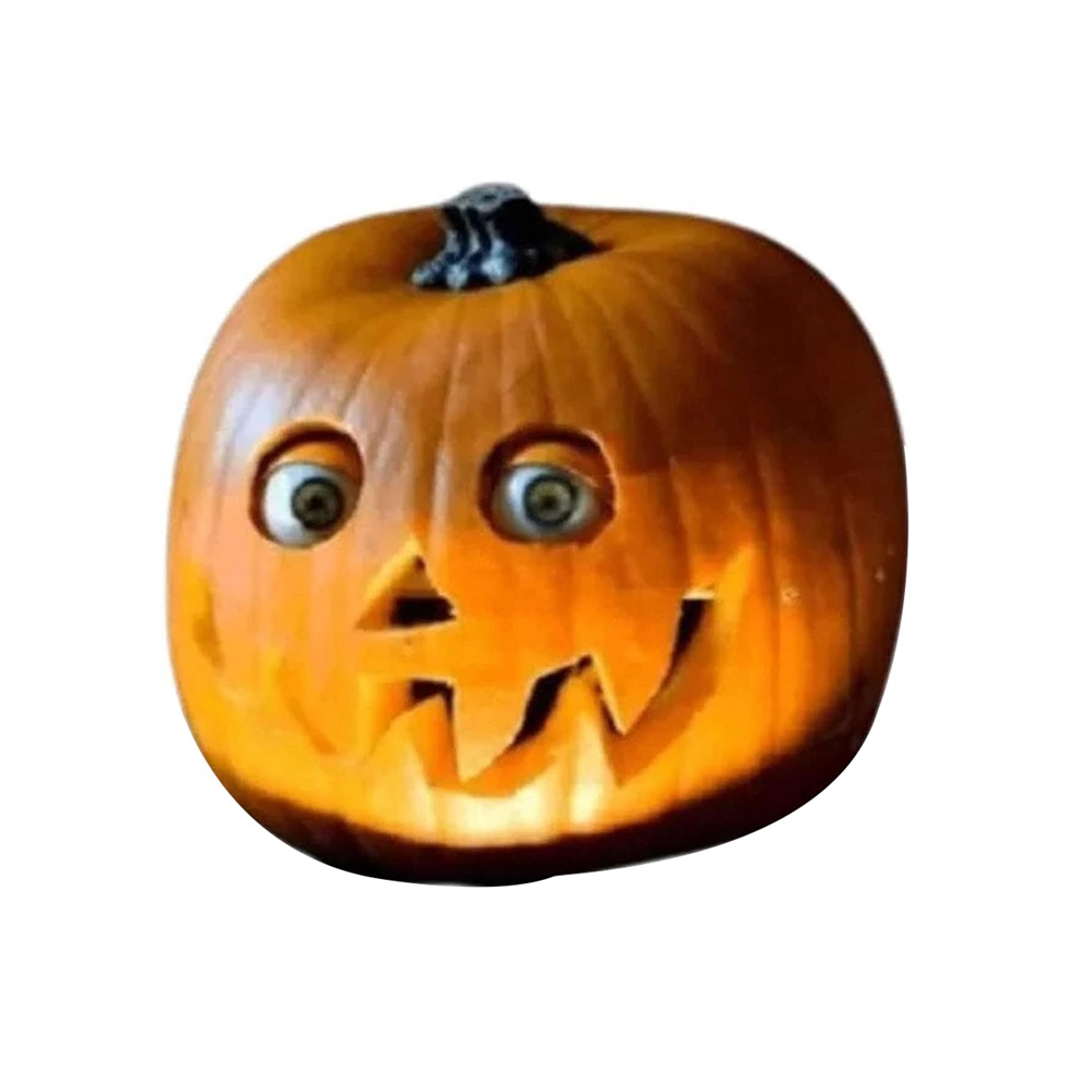 Spactz Scary Halloween Pumpkin With Moving Eyes, Decorations,Halloween Artificial Pumpkins Decoration A
