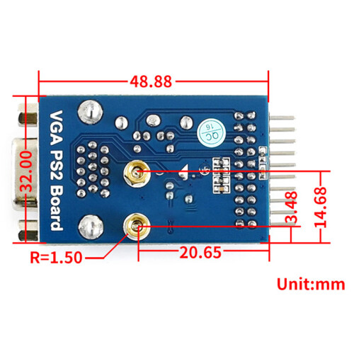 VGA to PS2 Module Test Adapter Board Development 2