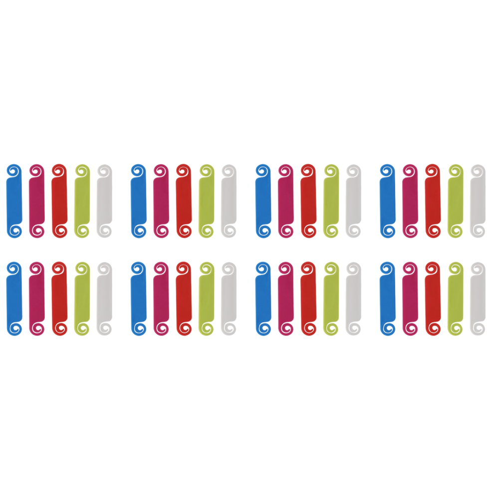 40Pcs Cable Labels Tags For Marking Wires Multicolored Management Clip Cord Identification 4853082921710