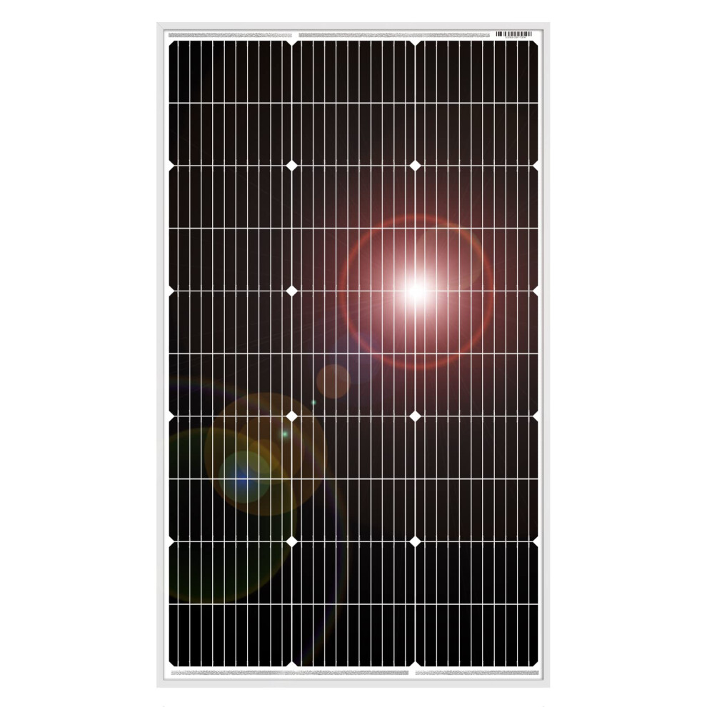 Dokio 100W 18V Monocrystalline Solar Panel To Charge 12V Battery For Caravan Van Rv Boat Off-Grid Home 5051219980992