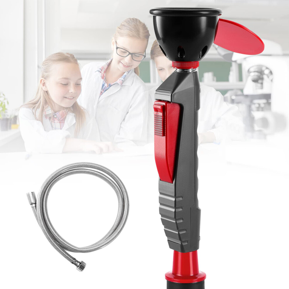 Cgoldenwall Handheld Emergency Eyewash Station Drench Hose Eye Wash Faucet Eye Washer Unit Safety Shower Continuous Flow Eye Flush Shower For Lab And