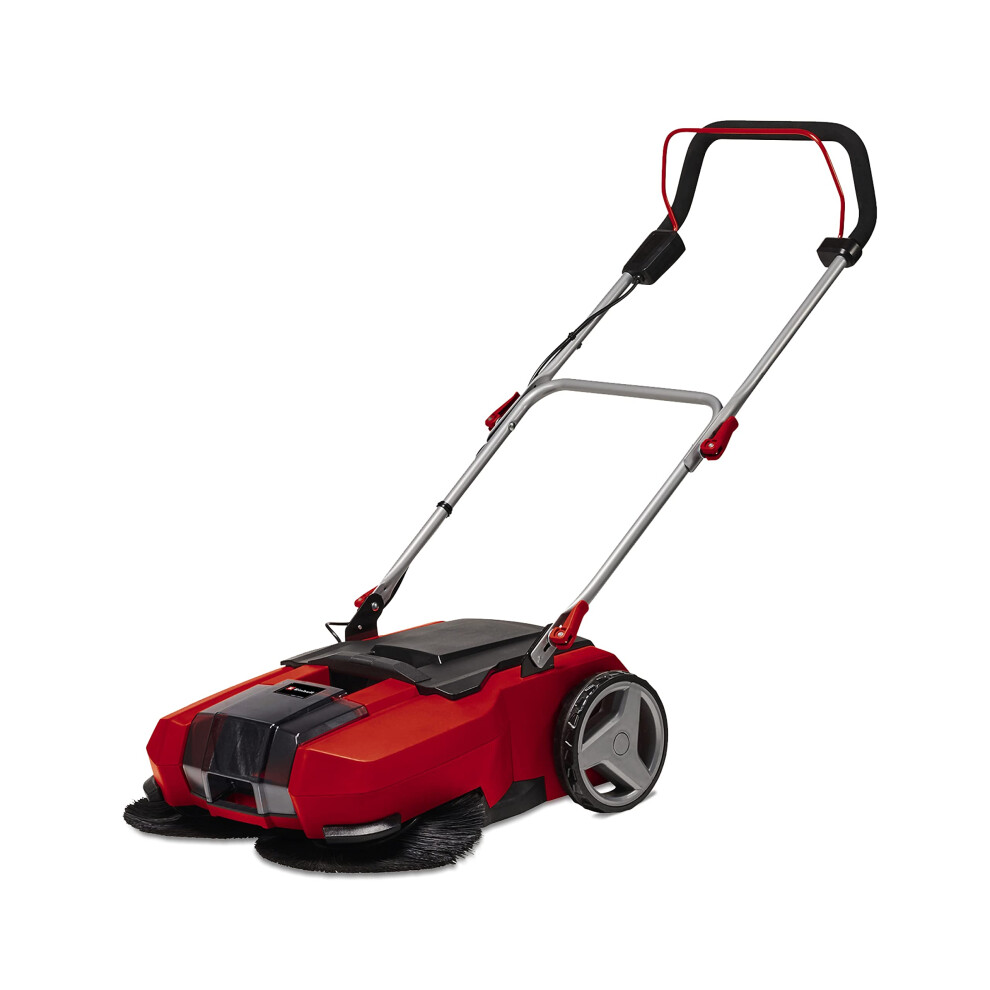 Einhell Power X-Change 18V Cordless Electric Push Sweeper - 610mm Width Electric Broom, 20L Dirt Tank, Adjustable Handle - TE-SW 18/610 Li Debris And