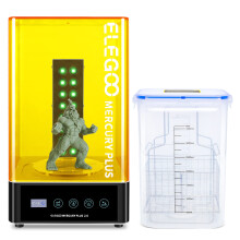 ELEGOO Wash and Cure Station Mercury Plus 2.0, Upgraded 2 in 1 Design Washing UV Resin Curing Machine with Washing Container and Busket for