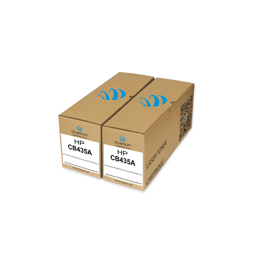 Duston 2X Cb435a, 35A Toner Compatible With Hp Laserjet P1005 P1006 Black 5051219987441
