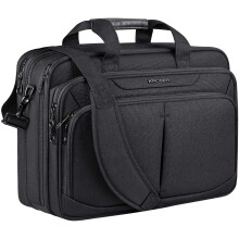 KROSER Laptop Bag Expandable Lightweight Briefcase for 17.3" Laptop Premium Business Work Bag Water-Repellent Messenger Bag with RFID Pockets for