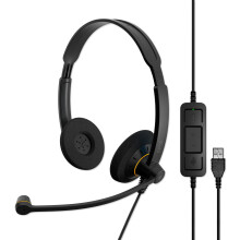 EPOS I SENNHEISER IMPACT SC 60 USB ML - Headset - on-ear - wired - USB - black with orange colour highlights