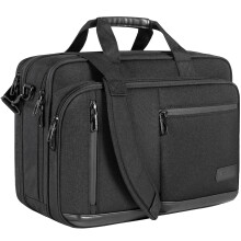 VANKEAN Laptop Briefcase for Men Women, Fits Up to 17.3 Inch Laptops Premium Shoulder Bag with Strap Expandable Messenger Bag, Water-Repellent Laptop