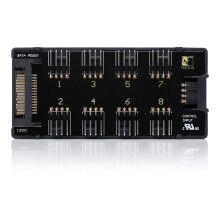 Noctua NA-FH1, 8 Channel Fan Hub for up to Eight 12V or 5V Based 4-pin PWM or 3-pin Fans (Black)
