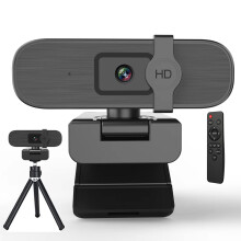 Nolansend 4K Webcam for PC, Auto-zoom,with remote control,Privacy Cover, White Balance, Webcam with Microphone, Plug & Play, 4K Web Camera for