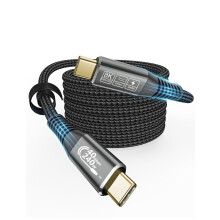 CAKOBLE USB4 cable 3m, thunderbolt 4 cable,Compatible with thunderbolt 3 cable/usb c 3.2 cable, Supports 8K HD display, 40 Gbit/s, 240W usb c charger