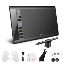 UGEE M708 V3 Drawing Tablet,10x6in 3D Digital Graphics Tablet with 8192 Level Battery-free Tilt Pen,8 Hot Keys,Art Design Creation Tablet for PC with