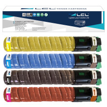 LCL Compatible Toner Cartridge 841504 841505 841506 841507 MP C2030 C2050 C2051 C2530 C2550 C2551 (1Black 1Cyan 1Magenta 1Yellow) Replacement for