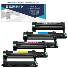 LCL Compatible Drum DR-243 DR243 DR243CL DR-243CL Drum (4PK Black Cyan Magenta Yellow) Replacement for Brother HL-L3210CW HL-L3230CDW HL-L3270CDW