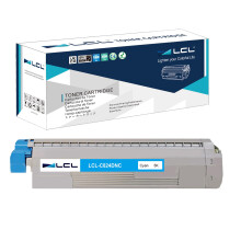 LCL Remanufactured Toner Cartridge C824 C834 C844 C824n C824dn C834dnw C834nw C844dnw 47095703 (1 Cyan) Replacement for OKI C824dn C824n C834dnw