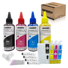 COCADEEX 27XL Sublimation Ink Refill Kits Compatible with WorkForce WF-3640 WF-7110 WF-7610 WF-7620 WF-7720 WF-7715 WF-7710 WF-7210 Printer,for