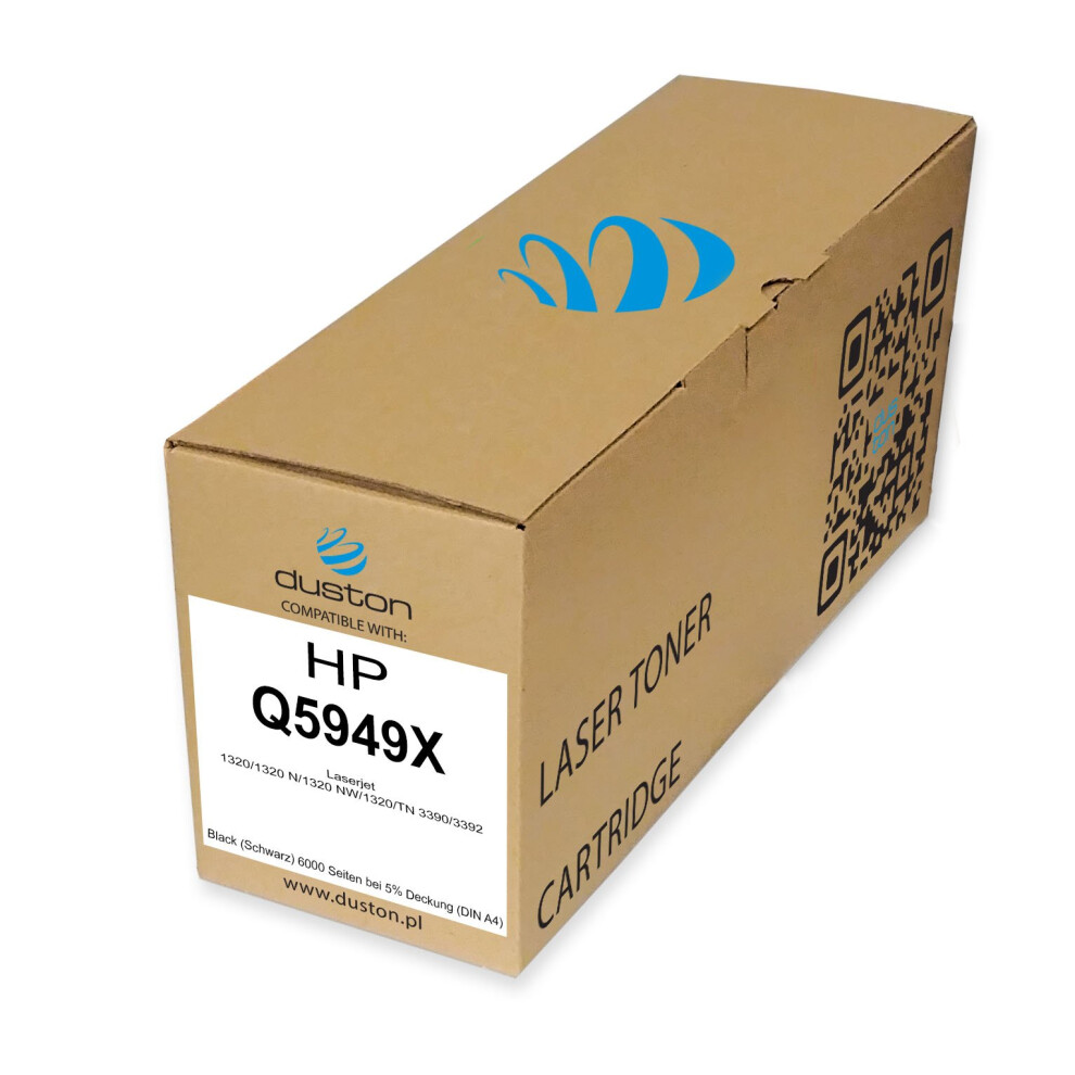 Duston Q5949x, 49X Toner Compatible With Hp Laserjet 1320 1320 N 1320 Nw 1320 Tn 3390 3392 Black 5051219989827