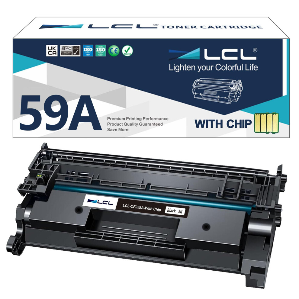 Lcl Compatible Toner Cartridge (With Chip) 59A Cf259a Cf259x Replacement For Hp Laserjet Pro M404 M404dw M404dn M404n M428 M428dw M428fdw M428fdn Pro 5051219991752