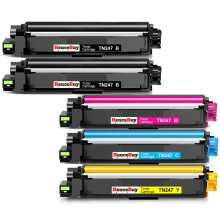 HenceBuy TN-243CMYK Toner Cartridge Multipack Compatible for Brother TN243CMYK TN247 TN243 for DCP-L3550CDW HL-L3210CW HL-L3230CDW MFC-L3710CW
