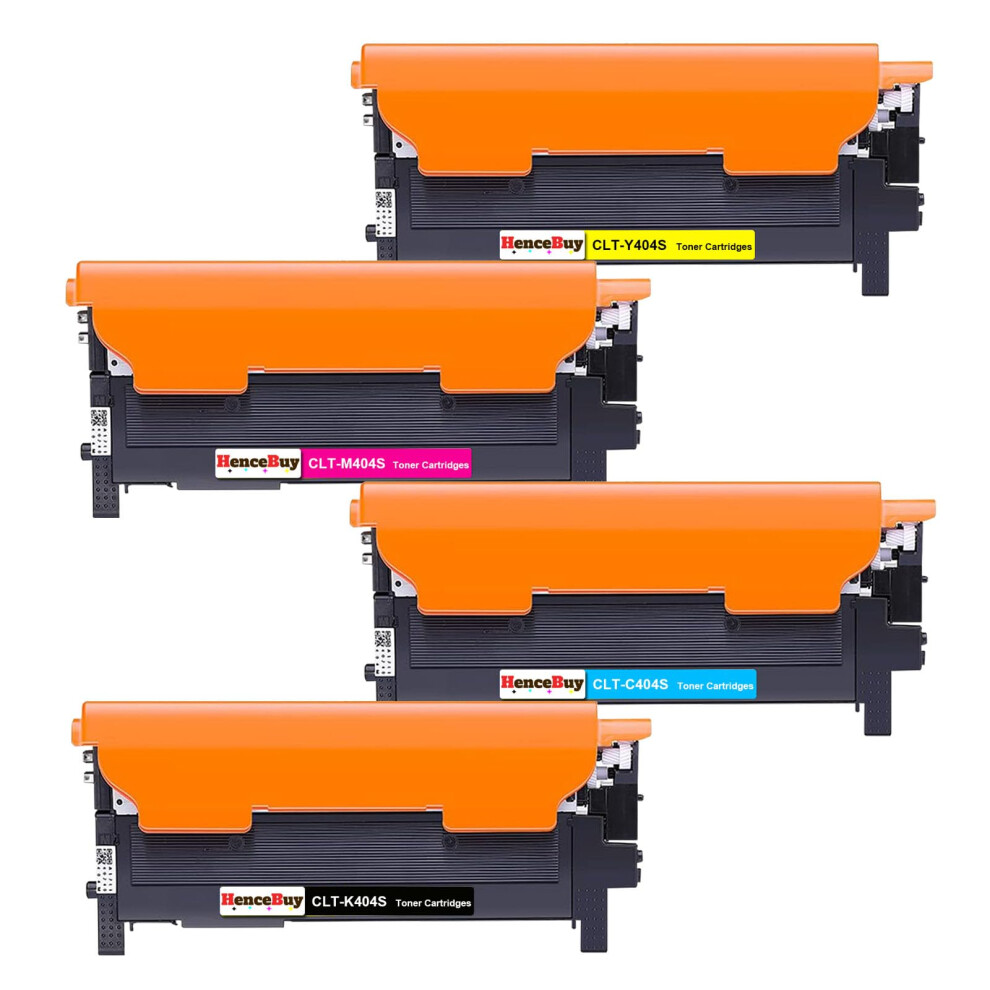 Hencebuy Clt-P404c P404c Toner Cartridge 4 Pack For Samsung Clt-K404s Clt-C404s Clt-M404s Clt-Y404s Replacement For Xpress Sl C430 C430w C480 C480w 5051219991479
