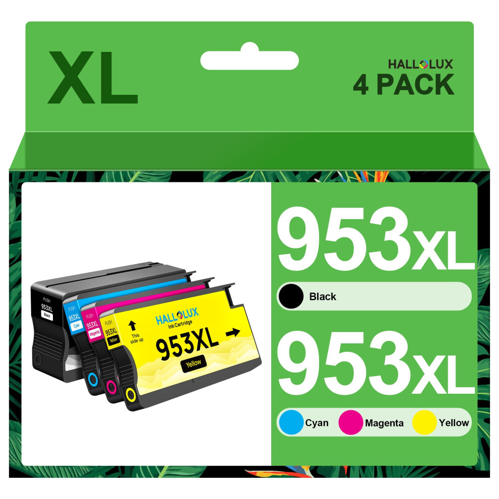 Hallolux 953XL Ink Cartridges Remanufactured For Hp 953 Xl Ink Compatible Multipack For Hp Officejet Pro 7720 7730 7740 8210 8218 8710 8715 8720 8725