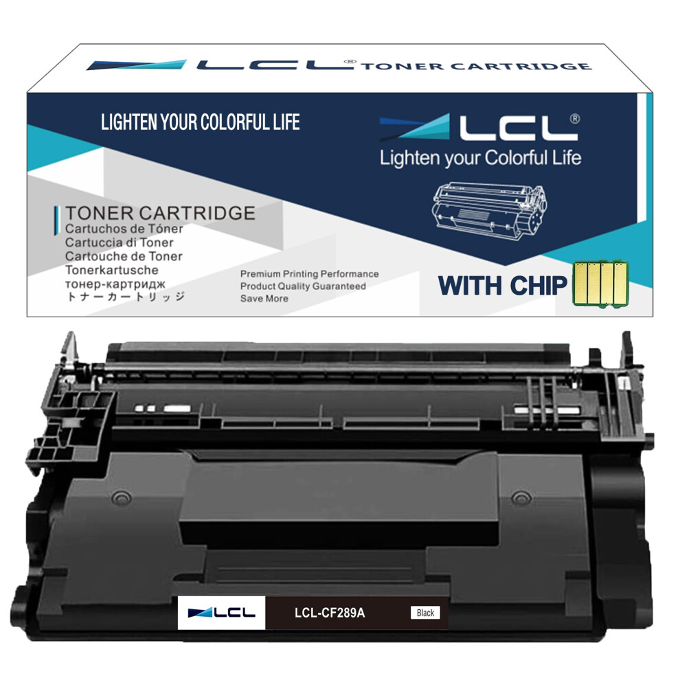 Lcl 89A Toner Cartridge Replacement For Hp 89A 89X Cf289a Cf289x (With Chip) Replacement For Hp Laserjet Enterprise M507dn M507x Mfp M528dn M528f Flow 5051219991097