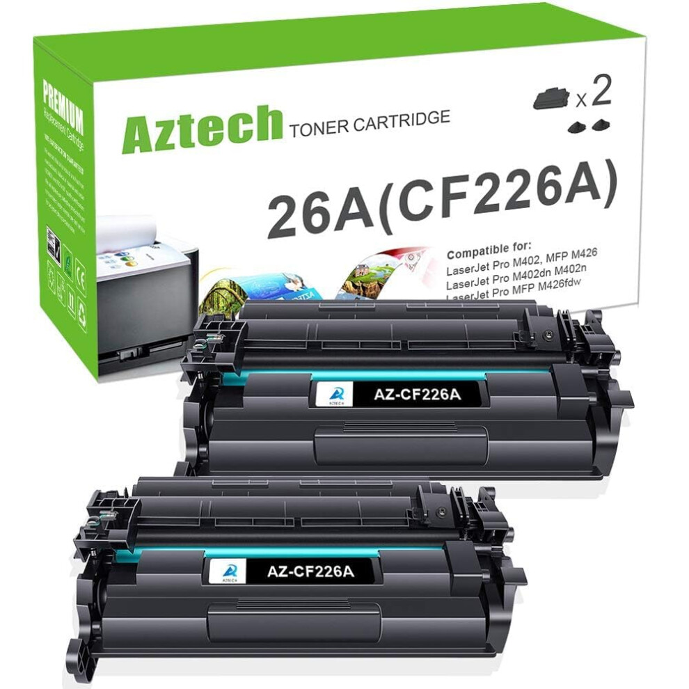 Aztech Compatible Cf226a Cf226x 26A 26X Toner Cartridge Replacement For Hp Laserjet Pro M402dn Toner M402dne M426fdw M426dw M426 M426fdn M402d M402dw Black 5051219996498