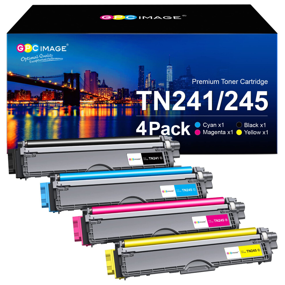 Gpc Image Toner Cartridges Replacement For Brother Tn241 Tn245 Compatible With 9015Cdw 9020Cdw 9022Cdw 3140Cw 3142Cw 3150Cdn 3150Cdw 3170Cdw 9130Cdn Black/Cyan/Yellow 5051219998096