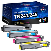 Uniwork Compatible Toner Cartridges for Brother TN-241/245 for Brother DCP-9020CDW DCP-9015CDW HL-3140CW HL-3150CDW HL-3170CDW MFC-9330CDW MFC-9140CDN