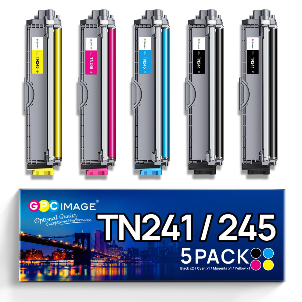 Gpc Image Toner Cartridges Replacement For Brother Tn241 Tn245 Compatible With 9015Cdw 9020Cdw 9022Cdw 3140Cw 3142Cw 3150Cdn 3150Cdw 3170Cdw 9130Cdn 5051219995224