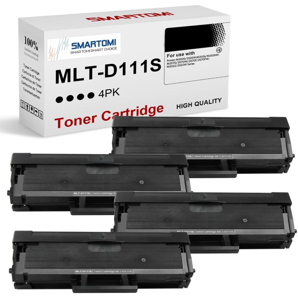 Smartomi D111s D111l Compatible Toner Cartridge Replacement For Samsung Mlt-D111s Mltd111s For Xpress M2026w M2026 M2070w M2070 M2020 M2020w M2022w 5051219994159