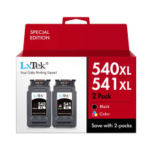 LxTek High Yield PG-540XL CL-541XL Ink Cartridges for Canon 540XL 541XL Ink Compatible with Canon Pixma TS5150 TS5151 MG3650 MG3650S MG3600 MG4250