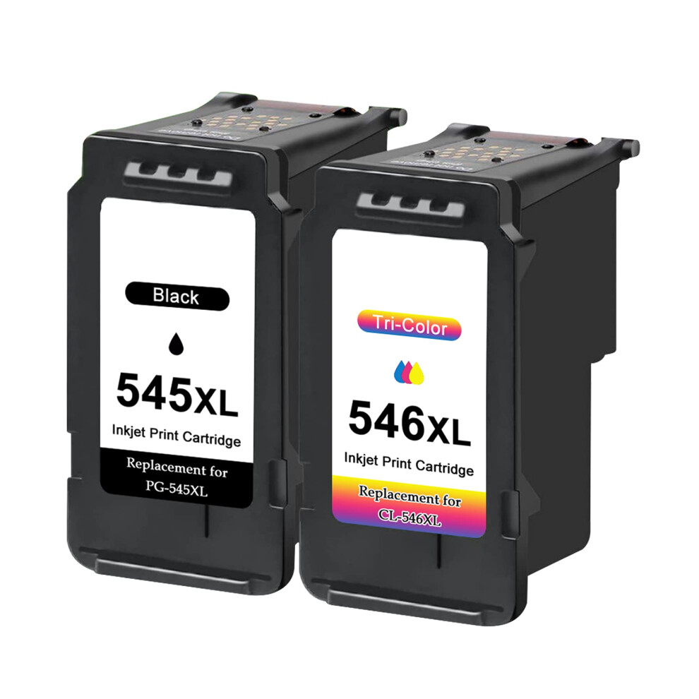 Toner Kingdom Pg-545Xl Cl-546Xl Replacement For Canon 545 546 Ink Cartridges 545XL 546Xl For Canon Pixma Ts3350 Ts3450 Ts3451 Ts3150 Mg2550s Mg3050 5051219996726