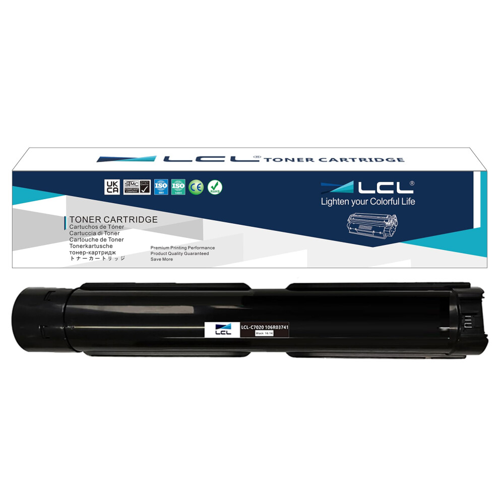 Lcl Compatible Toner Cartridge Versalink For Xerox Versalink C7020 C7025 C7030 106R03741 Replacement For Xerox Versalink C7020 C7025 C7030 (1Pk ) Black 5051219995958