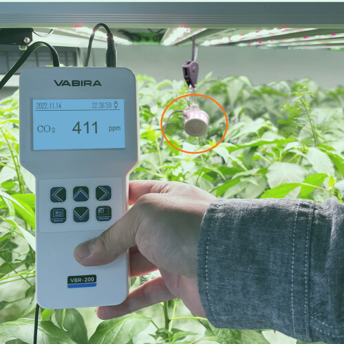 CO2 Meter for Greenhouse, Grow. Data Logger. NDIR Sensor. 1