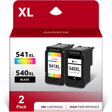 540XL 541XL Twin Pack Replacement for Canon 540 and 541 Ink Cartridges for Pixma MG3650s MG3650 MG3600 TS5150 TS5151 TS5100 M3100 MG3150 MG3500 MG4250