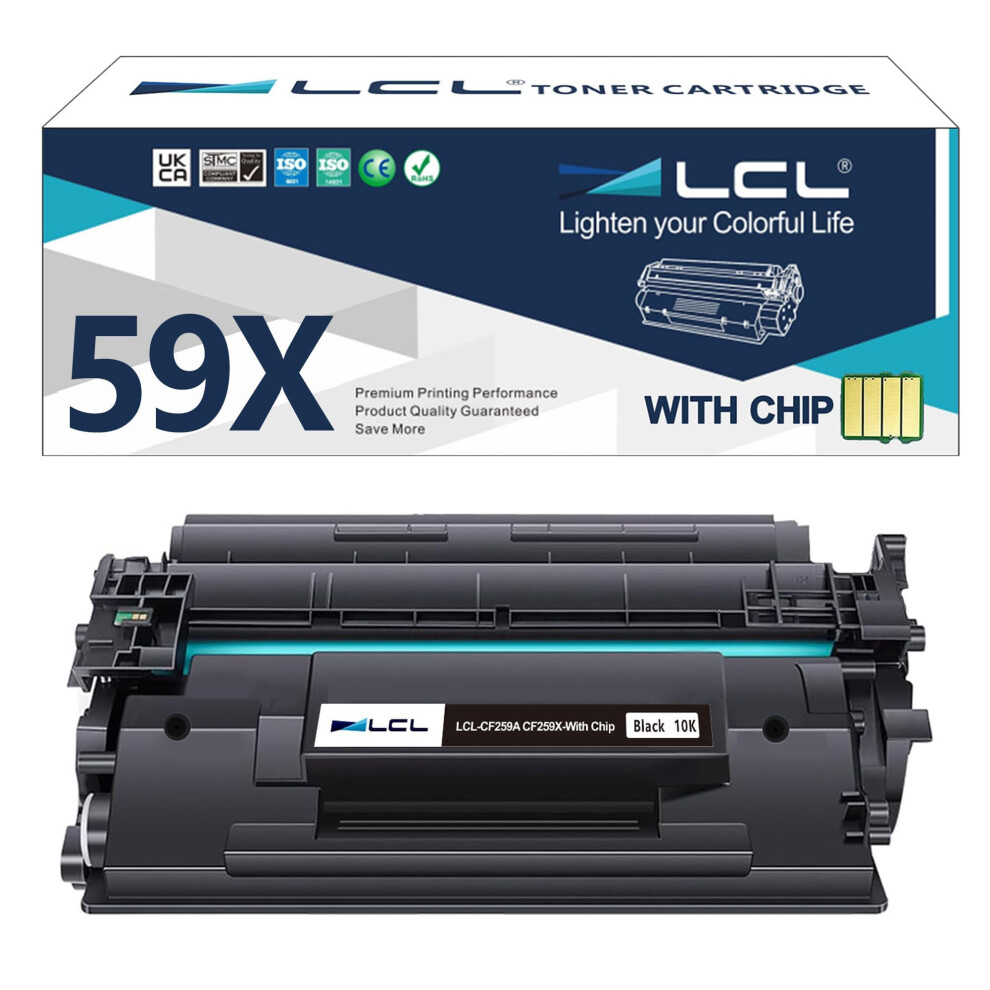 Lcl Compatible Toner Cartridge (With Chip) 59A 59X Cf259a Cf259x (1Pk ) Replacement For Hp Laserjet Pro M404 M404dw M404dn M404n Laserjet Pro Black 5051219994906