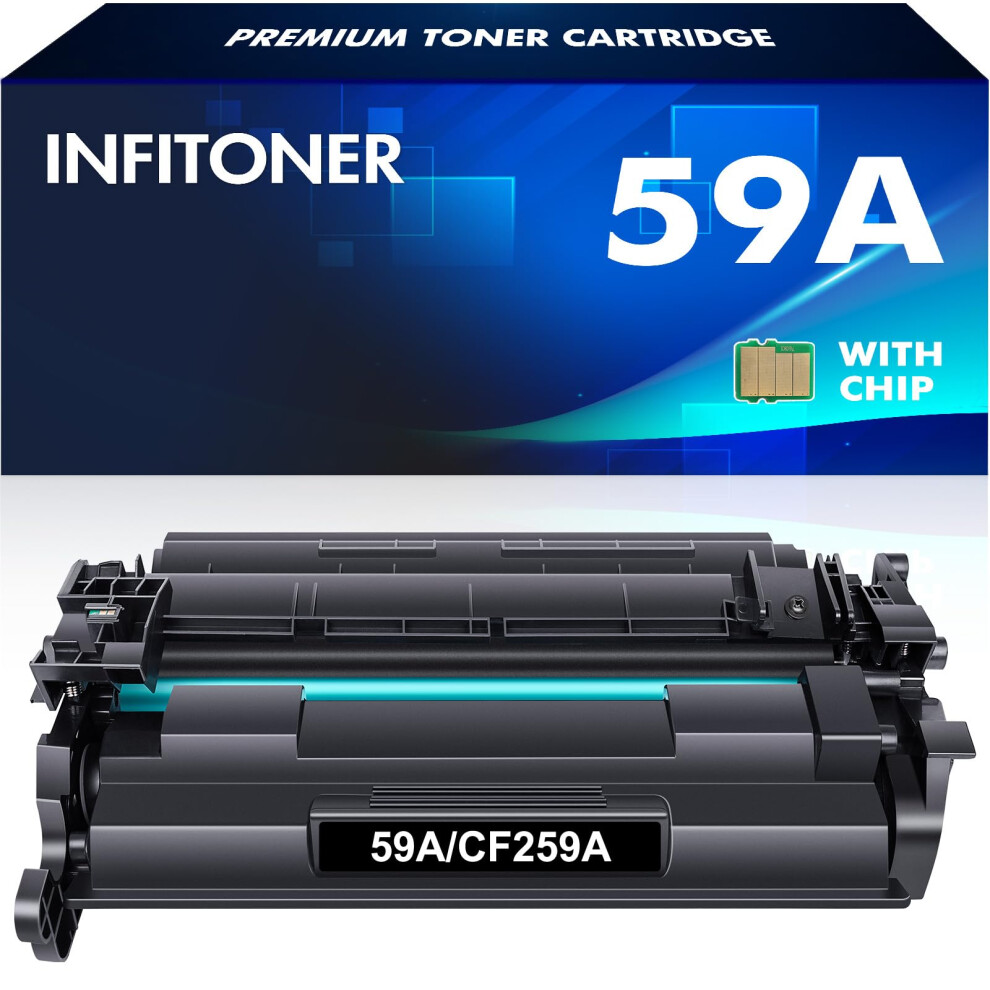Infitoner With Chip Compatible For Hp 59A Cf259a Cf259x 59X Toner Cartridge Laserjet Pro M404dn M404n M404dw Mfp M428dw M428fdn M428fdw M428 M404 M304 5051119995621