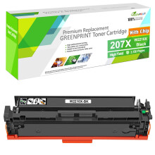 GREENPRINT W2210X 207X Compatible Toner Cartridge Black with Chip 3150 Pages High Capacity for M255 M255dw M255nw MFP M282 M282nw M283 M283fdw M283fdn