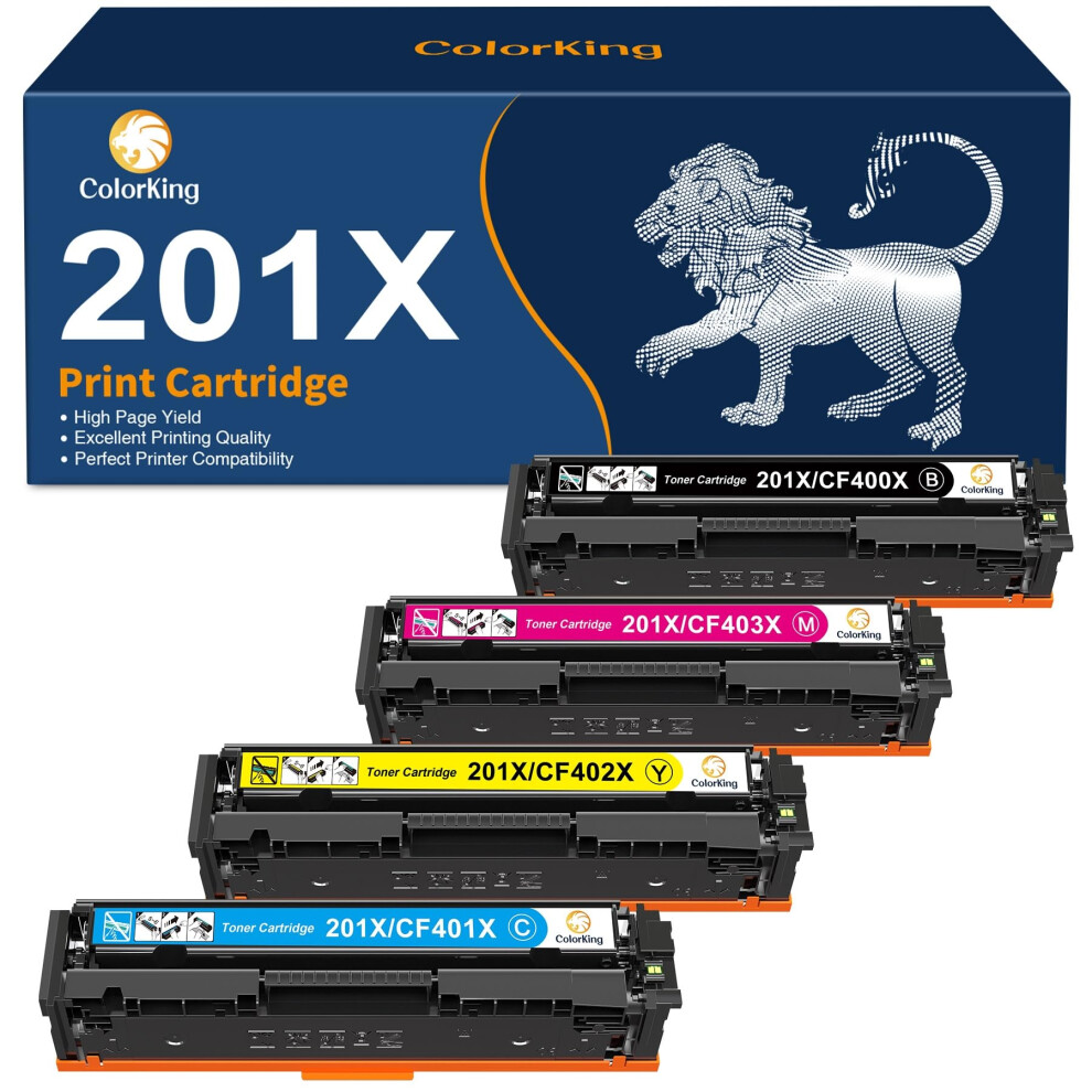 Colorking Compatible For Hp 201X 201A Toner Cartridges Replacement For Hp Laserjet Pro M252dw Toner Mfp M277n Toner M277dw M274n Mfp M252n M277c6 5051219994982