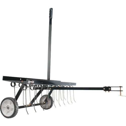 Agri-Fab AG45-0294 40-inch Working Width Spring-Tine Dethatcher - Black