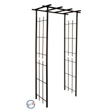 Louis Moulin 3046 Narrow Square Tube Pergola for Climbing Plants Aged Iron 97 x 40 x 198 cm