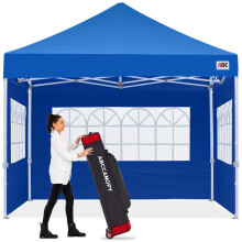 ABCCANOPY 2.9 x 2.9M Ez Pop Up Gazebo Pop Up Outdoor Canopy Tent Party Tent Wedding Instant Shelter with Elegant Church, Bonus Carrying Case/Bag