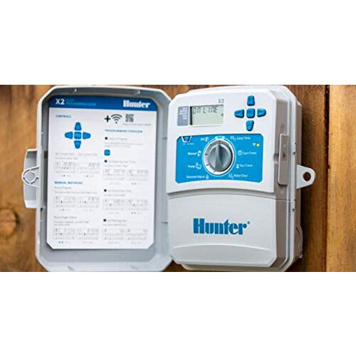 Hunter Hunter HUNTER X2 401-4 Stations Programmer, Compatible WiFi Wand Module, Self-Protected, Hydrawise Platform, ROAM X Remote Controls